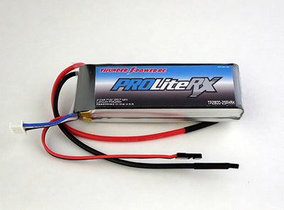 Thunder Power 2S 7.4V ProLiteX RX 20C LiPo 2800mAh (TP2800-2SPXRX) - RC Gadgetz