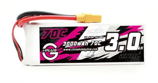 CNHL G+Plus 3000mAh 14.8V 4S 70C Lipo Battery with XT90 Plug