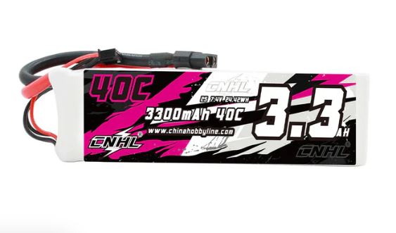 CNHL 3300mAh 7.4V 2S 40C Lipo (XT60)