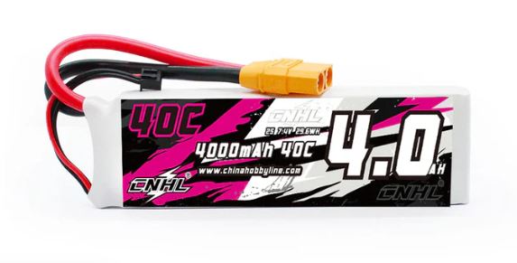 CNHL 4000mAh 7.4V 2S 40C LiPo Battery with XT90 Plug