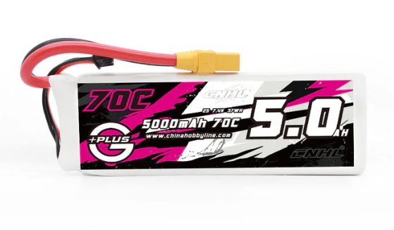 CNHL G+Plus 5000mAh 7.4V 2S 70C Lipo (XT90)