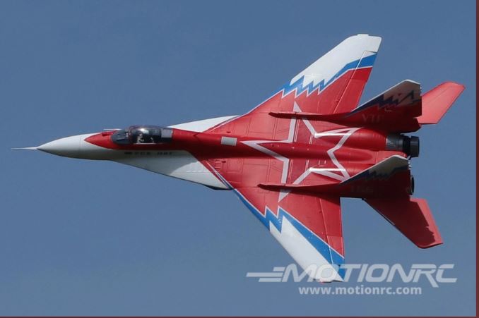 Freewing MiG-29 Fulcrum Red Star Twin 80mm EDF Jet with Thrust Vectoring - PNP