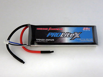 Thunder Power 2S 7.4V Pro Lite X 25C 3400mAh LiPo (TP3400-2SPX25) - RC Gadgetz