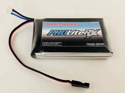 Thunder Power 2S 7.4V ProLiteX RX 20C LiPo 2000mAh (TP2000-2SPXRX) - RC Gadgetz
