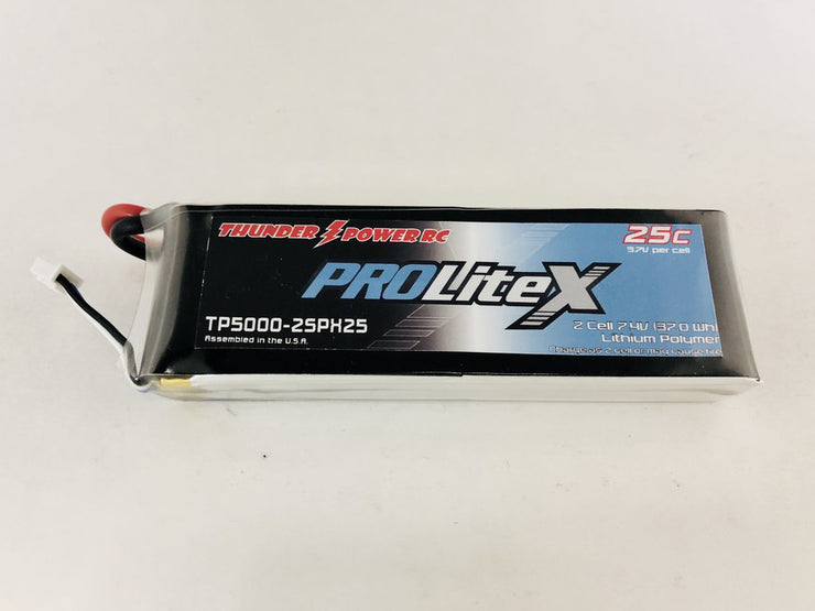 Thunder Power 2S 7.4V ProLite X 25C LiPo 5000mAh (TP5000-2SPX25) - RC Gadgetz