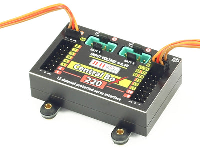 Jeti Central Box 220 w/ Magnetic Switch & R3/RSW Rx2 - RC Gadgetz