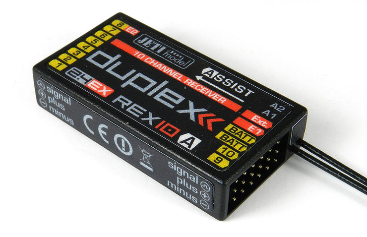 Jeti Duplex Rex 10 Assist 2.4GHz Receiver w/ Telemetry - RC Gadgetz