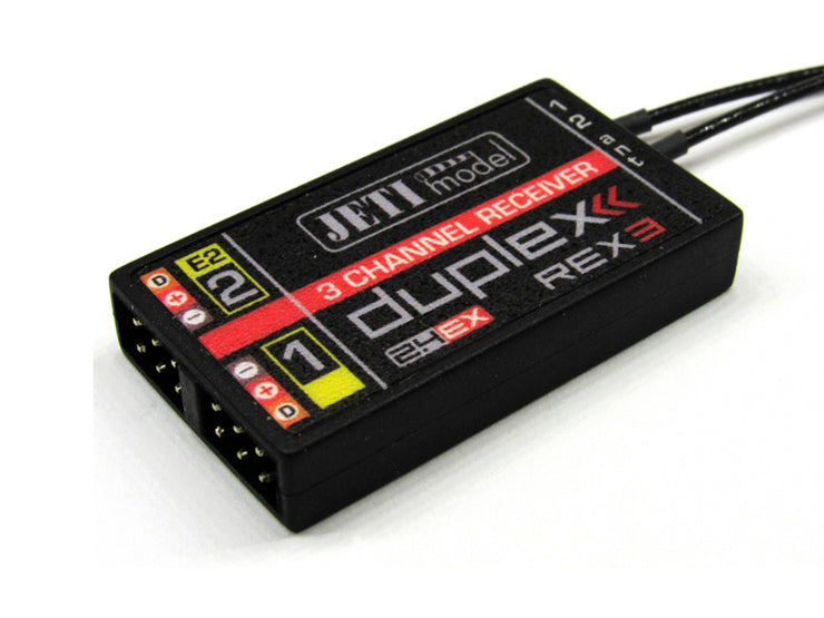 Jeti Duplex Rex 3 2.4GHz Receiver w/ Telemetry - RC Gadgetz